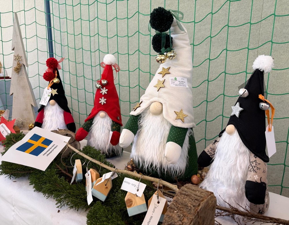 Produkte auf dem Adventsbasar